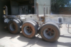 Flat deck trailer - before