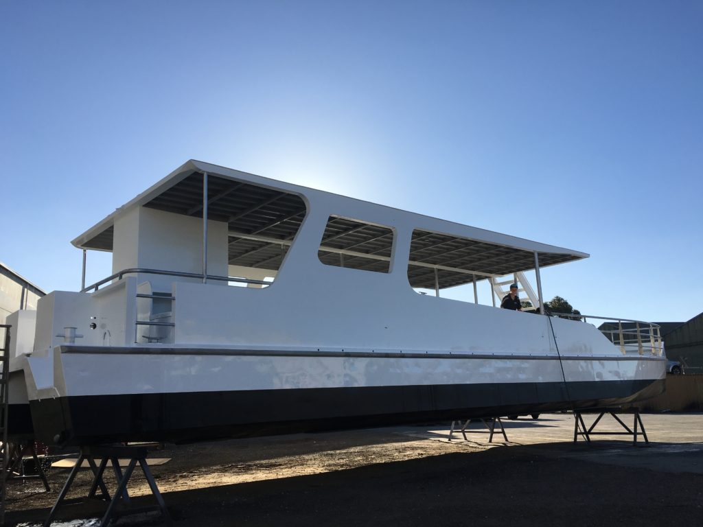 16mtr catamaran / barge destined for the Kimberley waters !! - Truck ...